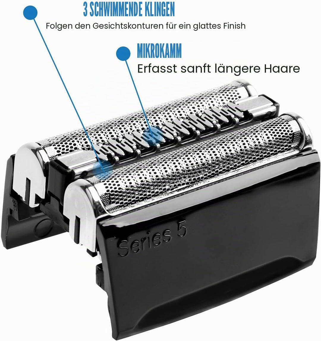 Series 5 Scherkopf 52B für Elektrische Rasierer, Ersatzkopf kompatibel mit Series 5, Rasierkopf S5 E