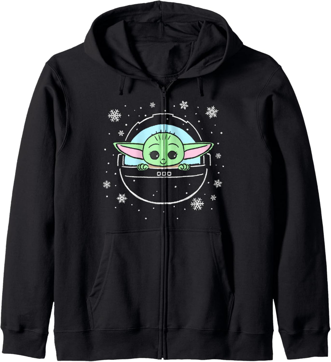 Star Wars: The Mandalorian Christmas The Child Snowflakes Kapuzenjacke