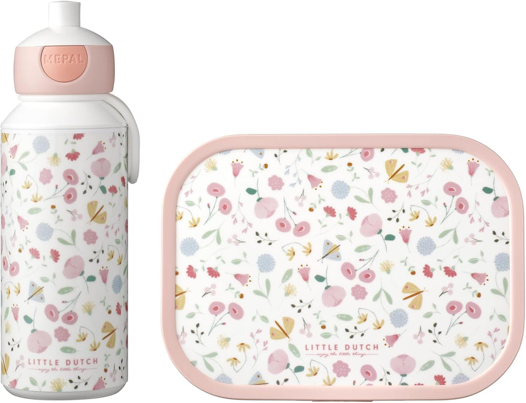 Mepal - Lunch-Set Campus Little Dutch - Set für Kinder mit Pop-up Trinkflasche & Lunchbox - Lunch-Se