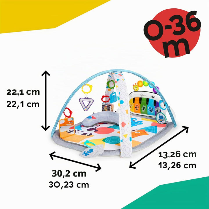 Baby Einstein, 4 in 1 Kickin' Tunes Spieldecke mit 70+ Geräuschen, 25+ Minuten Musik, Erlebnisdecke