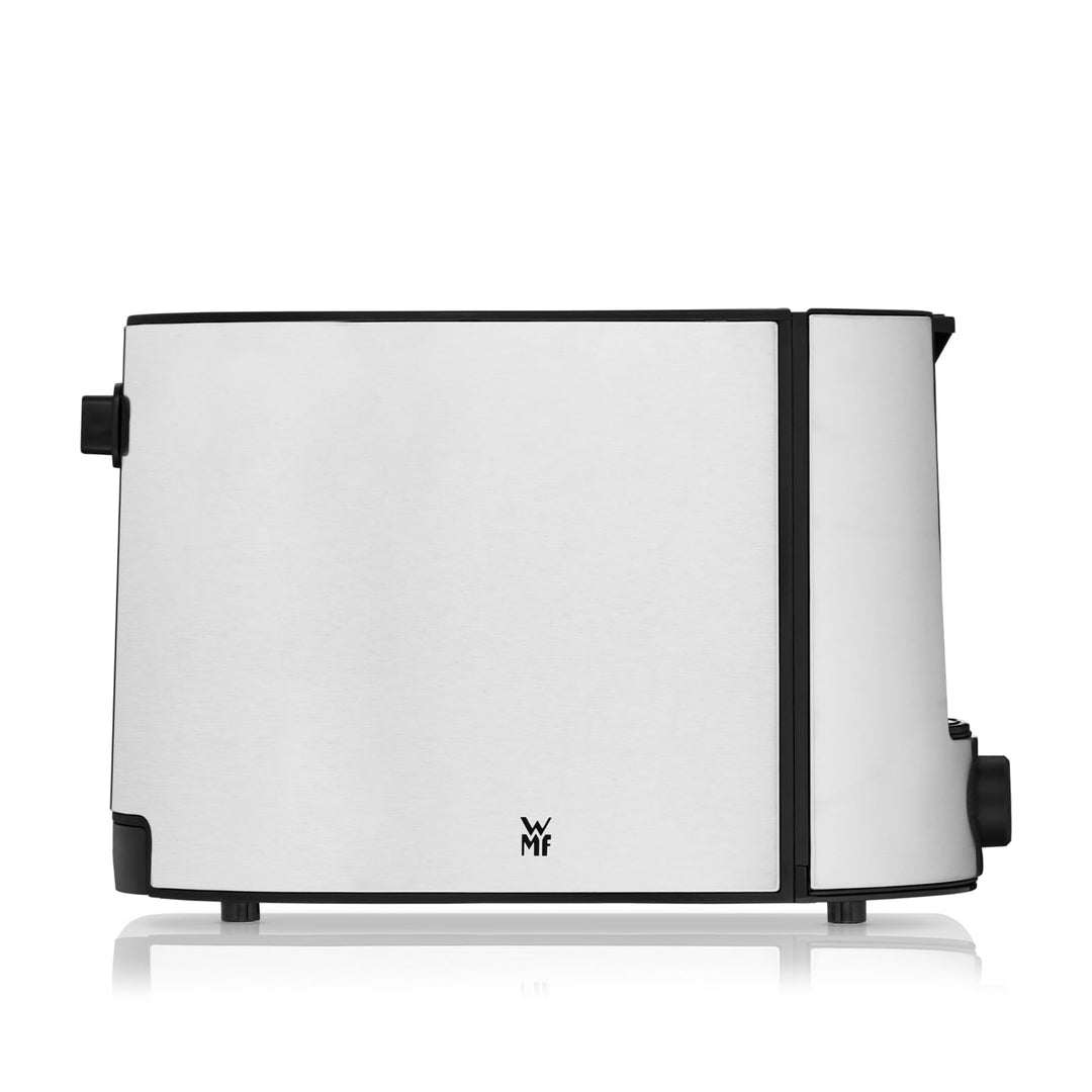 WMF Bueno Pro Toaster Edelstahl, Doppelschlitz Toaster mit Brötchenaufsatz, 2 Scheiben, 6 Bräunungss