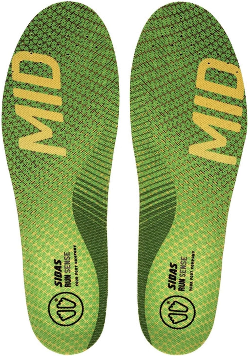 Sidas Einlegesohle 3FEET Run Sense MID, ns ns,30 Grün 30, Grün 30