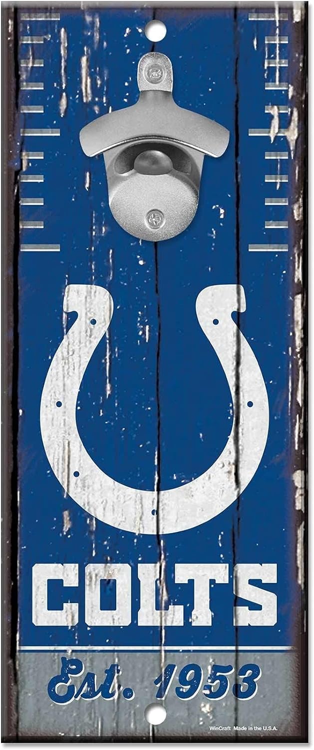 Wincraft Indianapolis Colts NFL Schild mit Flaschenöffner