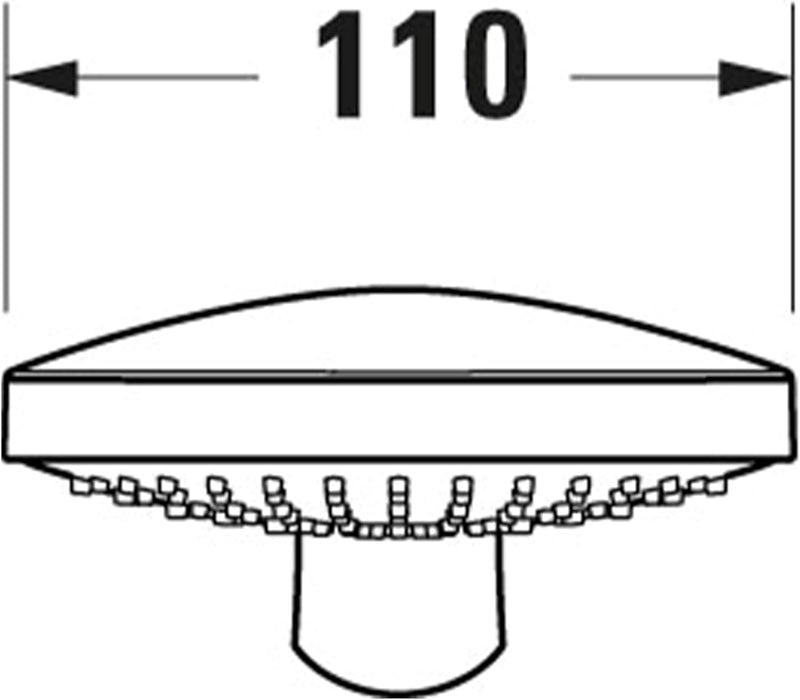 Duravit Universal Duschkopf, Duschbrause mit 3 Strahlarten (Rain, Intense Rain, Soft Rain), Handbrau