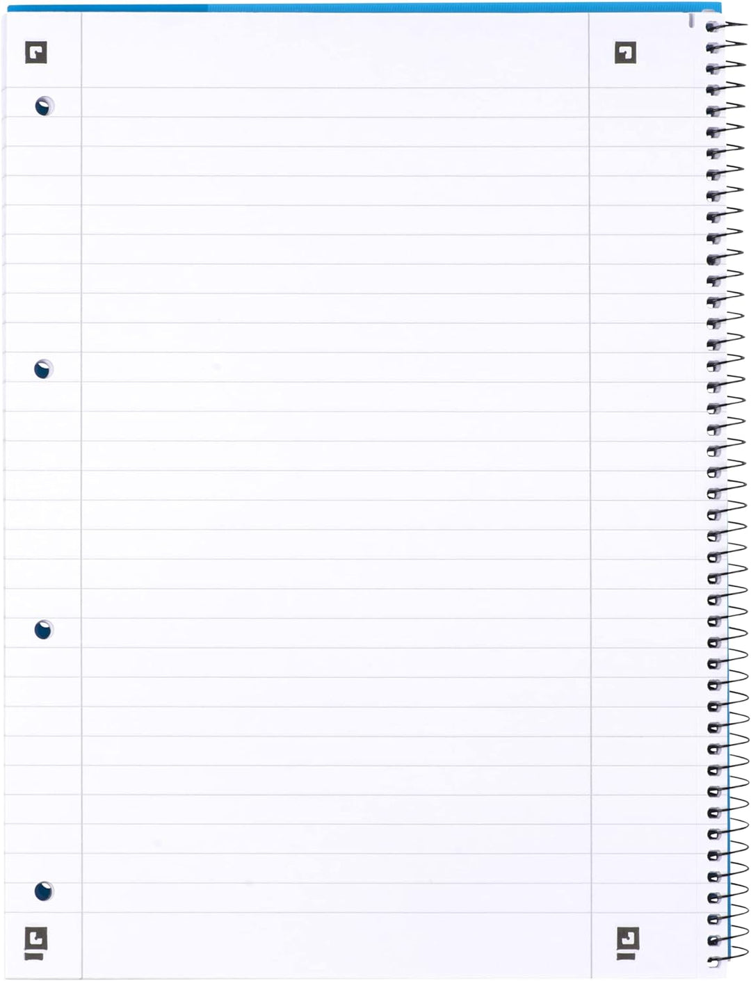 Oxford Linkshänder-Collegeblock A4 liniert, 80 Blatt, blau, 10 Stück Organiserbook Lineatur 37 - lin