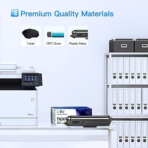 LxTek TN247 TN-247BK Tonerkartusche Kompatibel für Brother TN-243CMYK TN-243 TN243 TN-247 für Toner