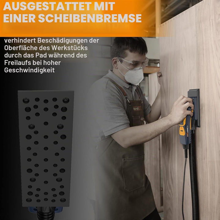 Bürstenlose Elektroschleifer 3.0 MAXXT 350W, einstellbare Geschwindigkeit 4000-10000/Umin, automatis