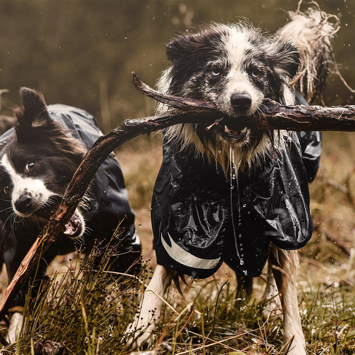 Hurtta Torrent Hunde-Regenmantel, Raven, 81,3 cm