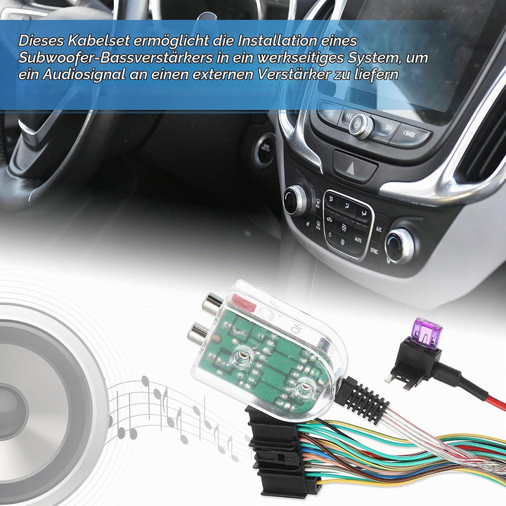 1 Satz Subwoofer Verstärker Plug &amp; Play Kabelbaum für Ford 70-5524 Hinzu