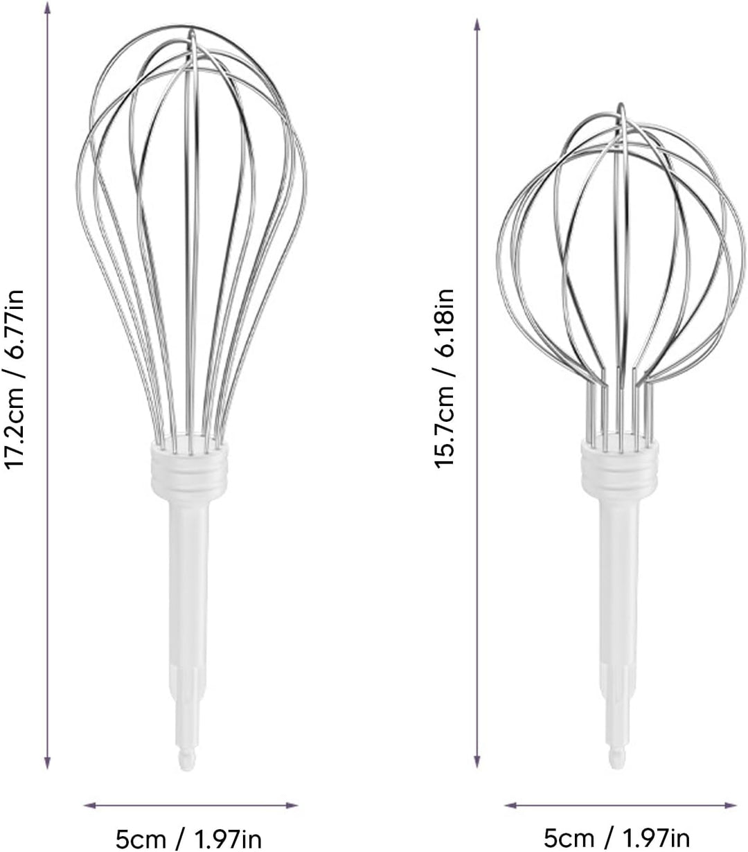 Luqeeg Elektrischer Schneebesen, Handmixer Hand-Eierbesen, Kabelloser Elektrischer Küchen-Handmixer