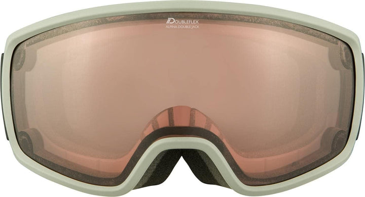 ALPINA Unisex - Erwachsene, DOUBLE JACK MAG Q Skibrille, moongrey, One size Einheitsgrösse moongrey,