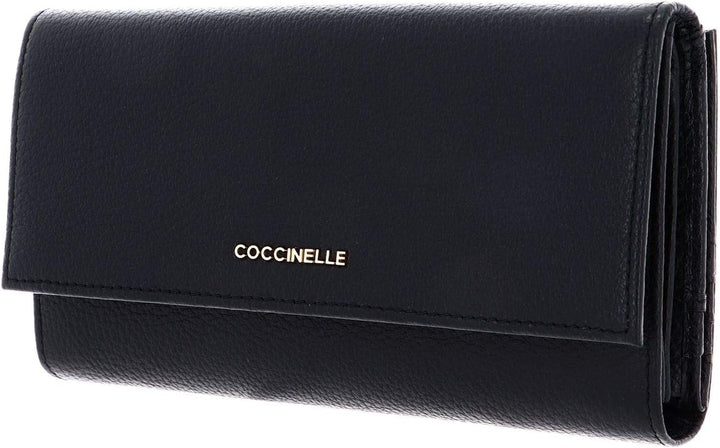 Coccinelle Metallic Soft Wallet Noir