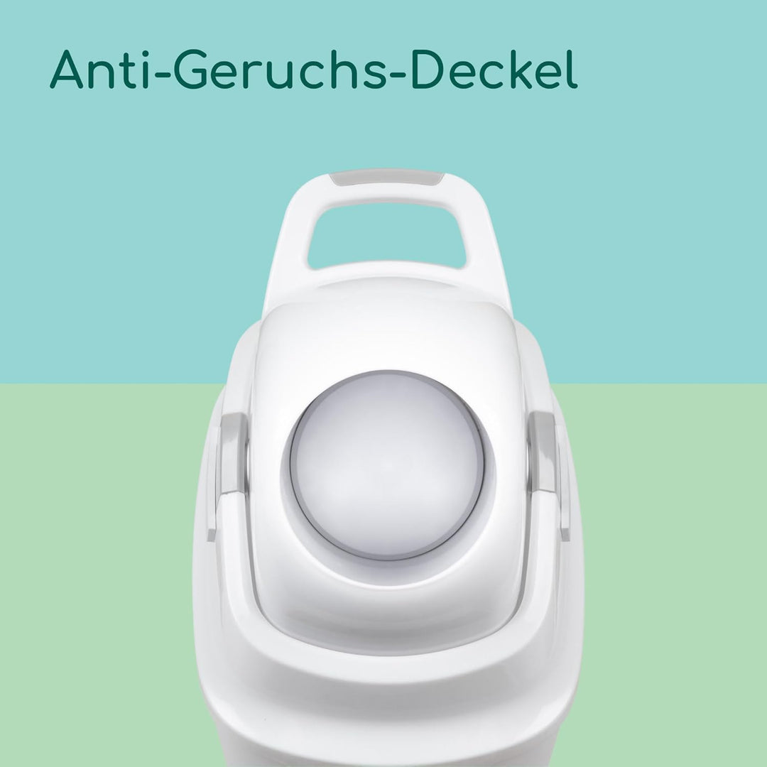 Bebeconfort geruchsdichter Windeleimer Grösse L, Windeleimer, Deckel geruchsdicht, für alle Müllbeut
