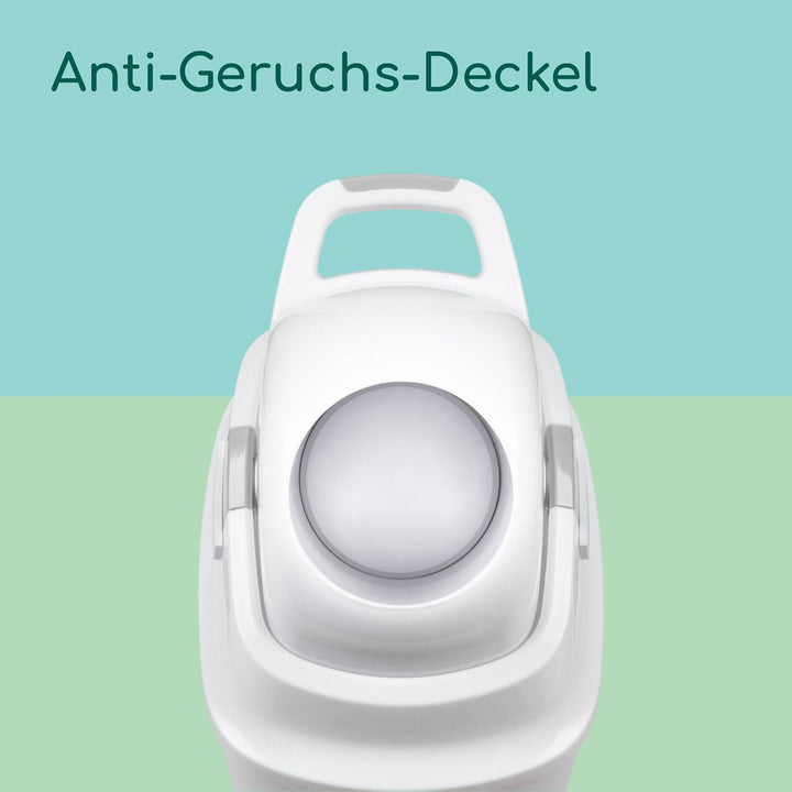 Bebeconfort geruchsdichter Windeleimer Grösse L, Windeleimer, Deckel geruchsdicht, für alle Müllbeut