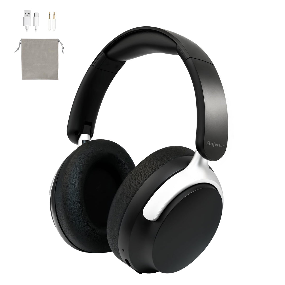 Noise Cancelling Over-Ear Kopfhörer – Wireless 5.4 Headphones mit 80-Stunden Akku, starkem Bass, fal