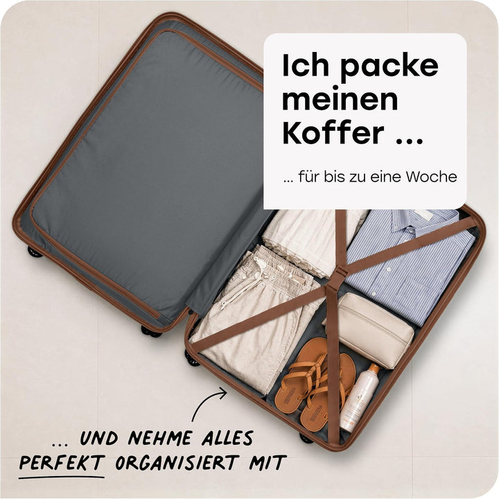 Travelite Handgepäck Trolley klein, Bali, 55x39x20 cm, 2,5 kg, Kratzfeste Hartschale, mit 4 Doppelro