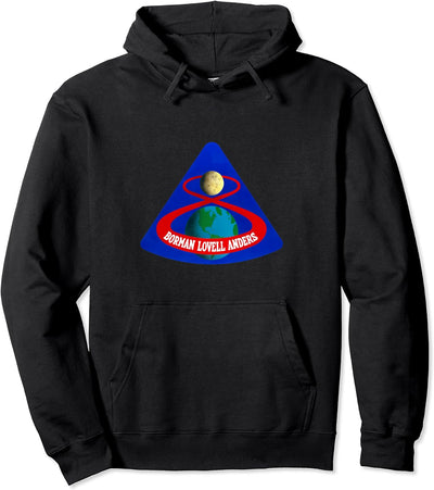 Apollo 8 Mission Patch Insignia Space Exploration Pullover Hoodie