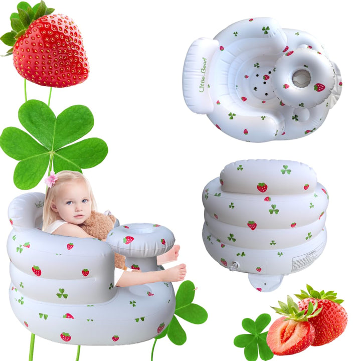 Aufblasbarer Baby-Sitz für Babys ab 4-24 Monaten,Baby-Rückenstützsofa,Boden-Sitzunterstützung zum Si