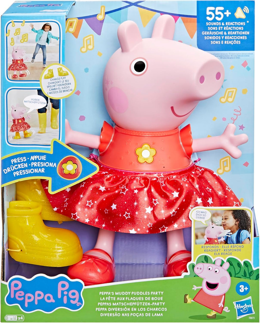 Peppa Pig Peppa's Mud Puddle Party Doll - Deutsche Version