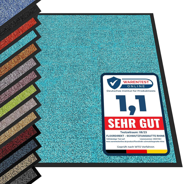 etm® Schmutzfangmatte - Fussmatte in vielen Grössen - Türmatte Fussabstreifer für Haustür innen und