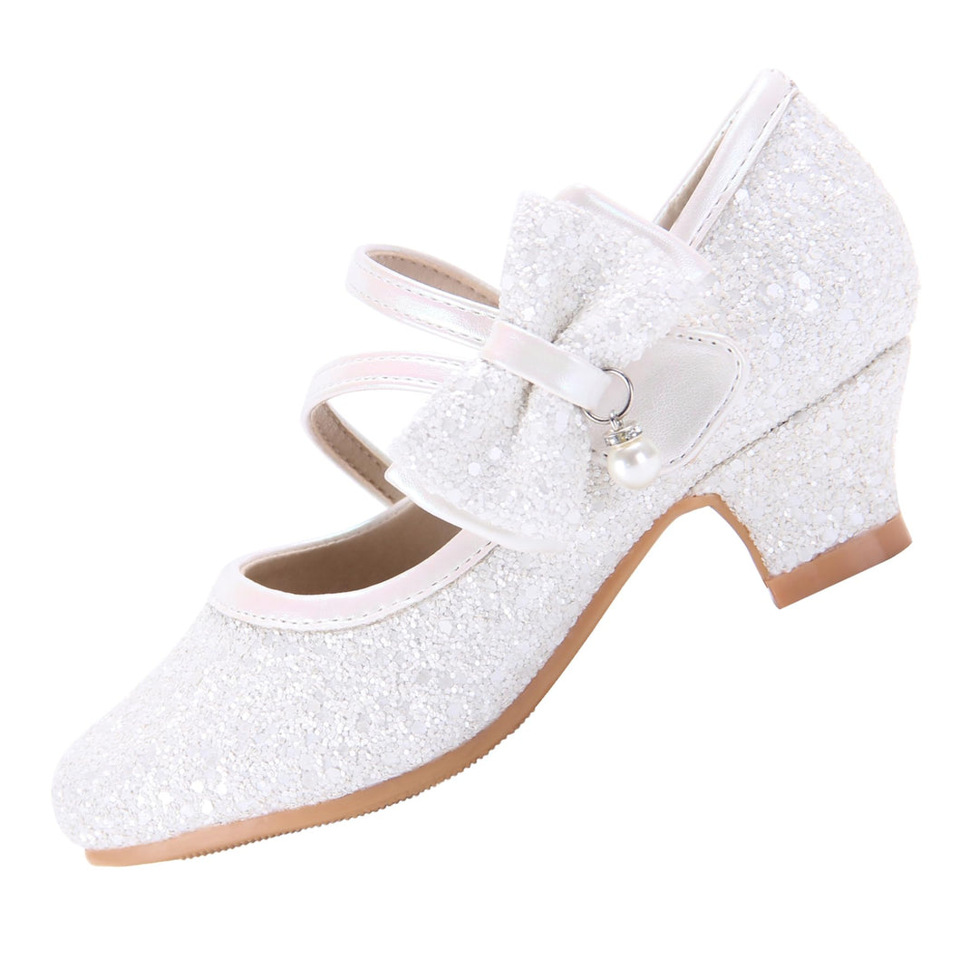 EIGHT KM EKM7018 Mädchen High Heel Kleid Schuhe Mary Jane Prinzessin Hochzeit Pumps Schuhe Glänzend
