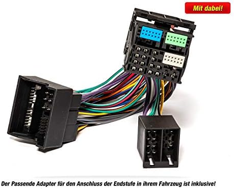 ESX QS-TWO-ISO 2-Kanal Auto/KFZ Plug & Play Upgrade Verstärker/Endstufe kompatibel mit VW Volkswagen