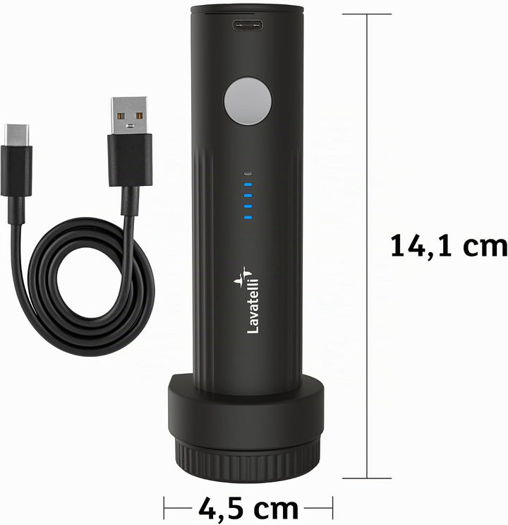 Lavatelli Ultimate Travel Set mit kabelloser USB-C Pumpe &amp; 12 Vakuumbeuteln (6x 40x45 + 6x 40x60 cm)