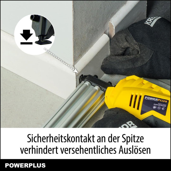 POWERPLUS Elektrotacker POWX13800 - Tacker - Nagler 50W - 500 Acc.