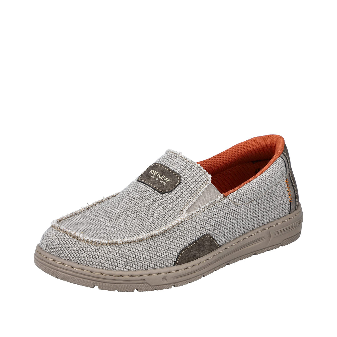 Rieker Herren 08651 Slipper 40 EU Beige, 40 EU Beige