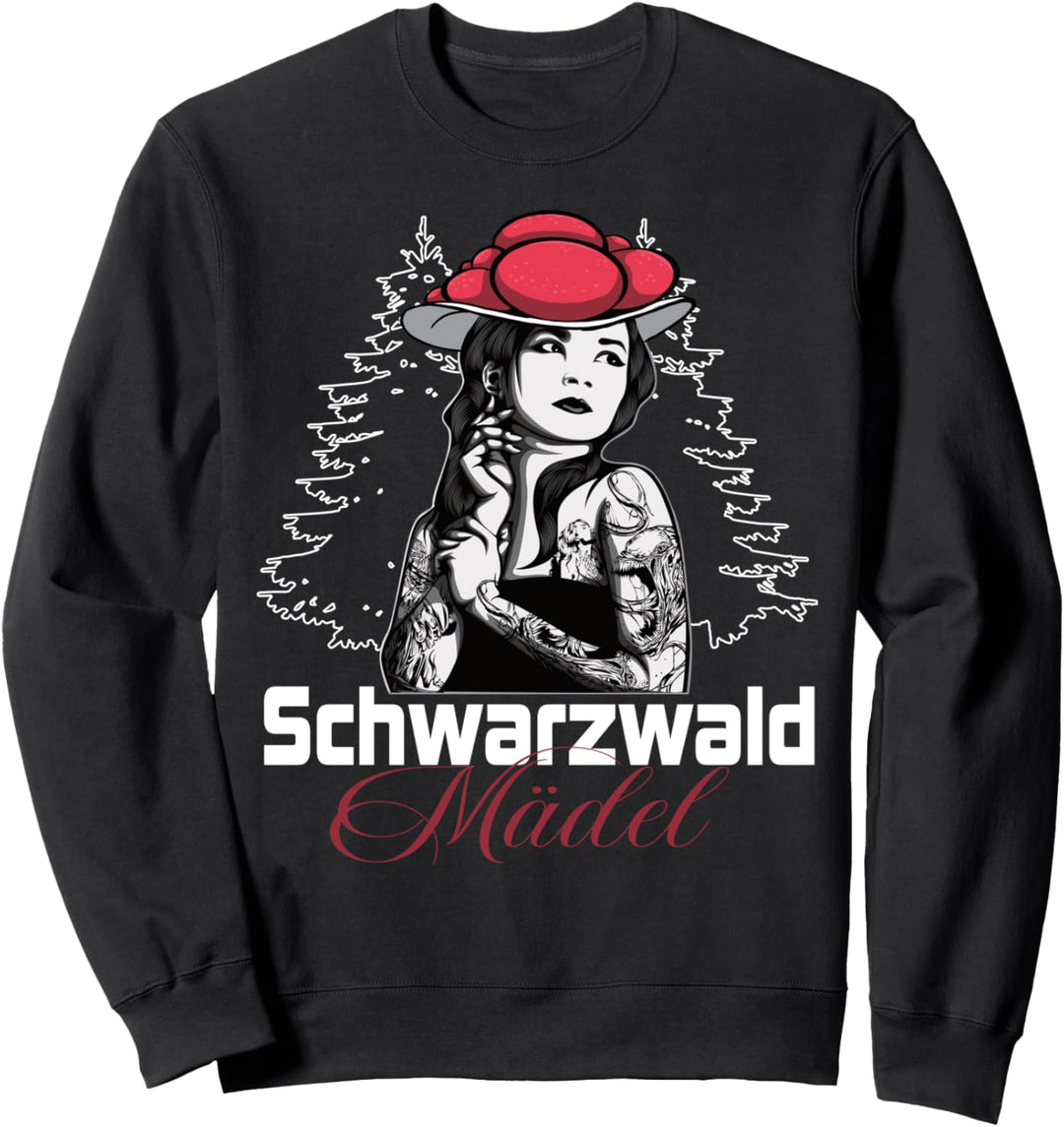 Schwarzwald Bollenhut Schwarzwaldmädel Schwarzwälder Heimat Sweatshirt