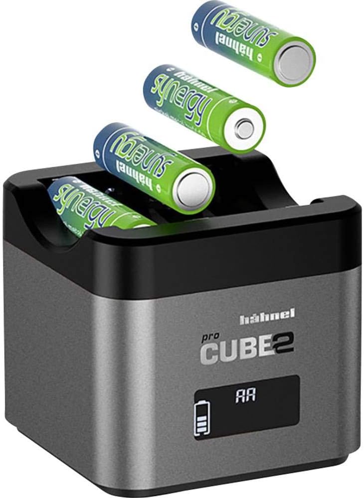 Hähnel ProCube 2 Nikon Doppel-Ladegerät für 4 Mignon-Akkus oder 2 Li-Ionen-Akkus vom Typ Nikon EN-EL