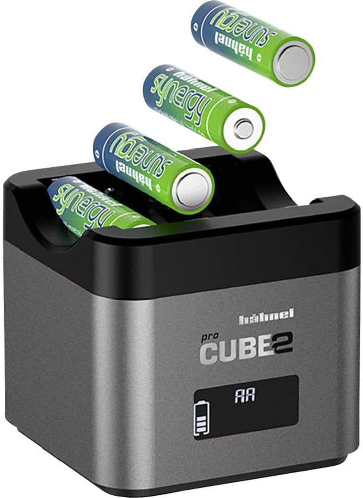 Hähnel ProCube 2 Nikon Doppel-Ladegerät für 4 Mignon-Akkus oder 2 Li-Ionen-Akkus vom Typ Nikon EN-EL