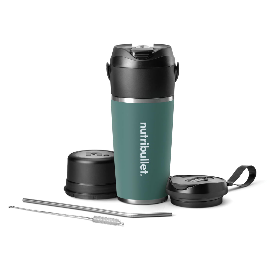 nutribullet Flip NBP016EUC, tragbarer Mixer mit Thermobecher (590 ml), hält Getränke 24 Stunden kalt