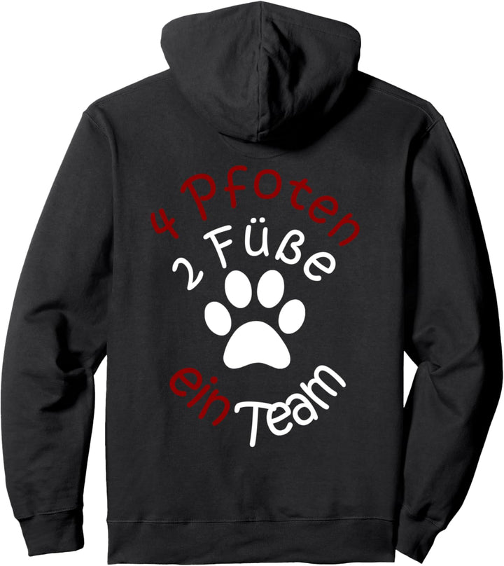 Pfotenabdruck Dog Tshirt für Hundebesitzer frau Hundeschule Pullover Hoodie