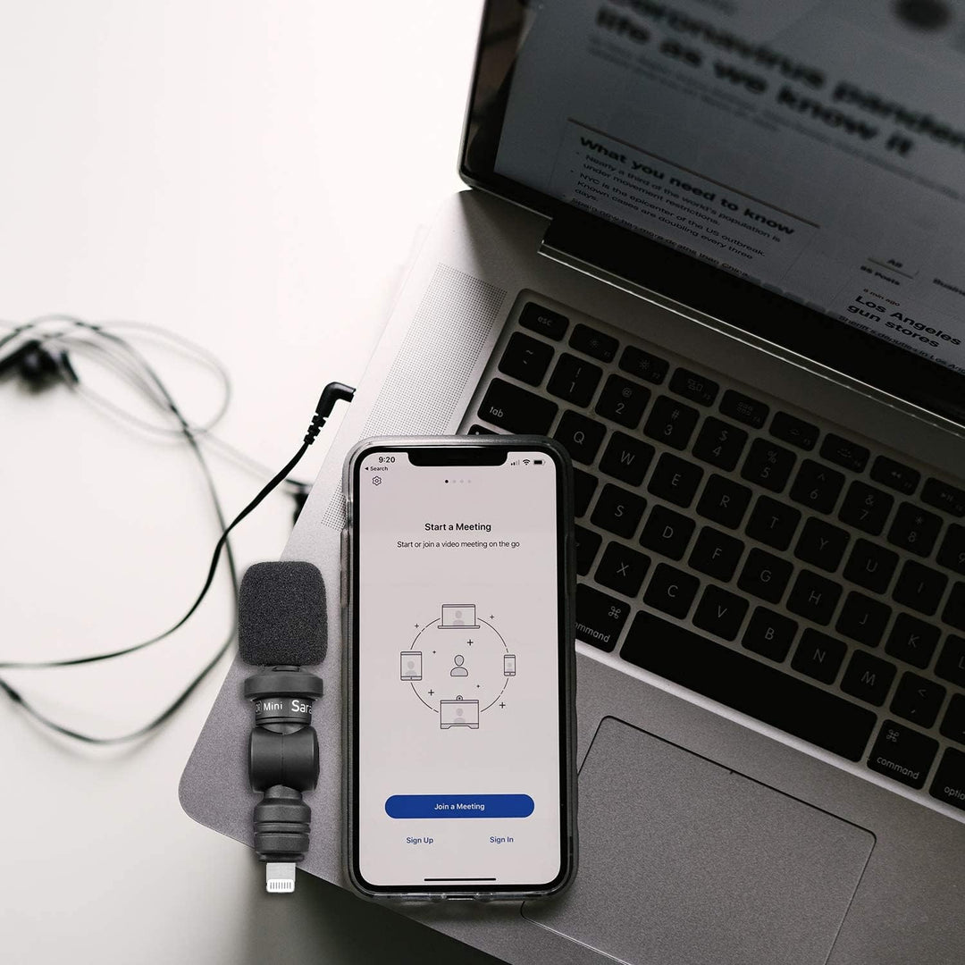 Saramonic Professional Mini-Plug-Play-Mikrofon Kompatibel mit IOS iPhone Smartphone Recording Broadc