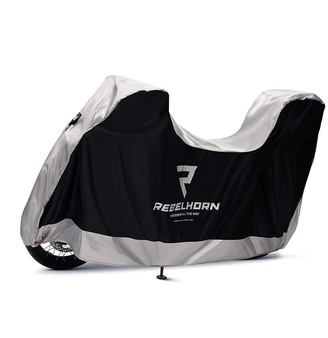 REBELHORN Cover II Top Box Motorradabdeckung | Strapazierfähiges Polyester | Motorradkoffer kompatib