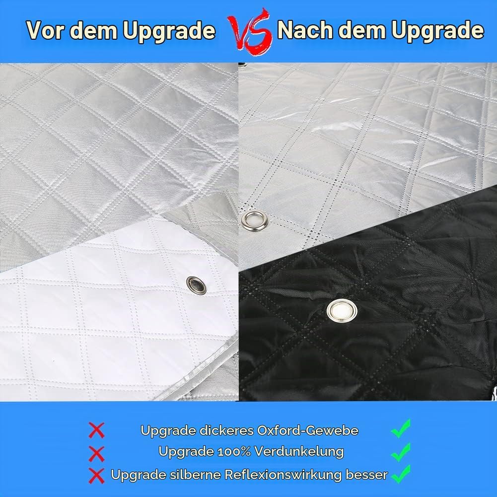 Sonnenschutz Auto Frontscheibe Kompatibel mit VW T5 T6, 3PCS Sonnenschutz Windschutzscheiben Schutz