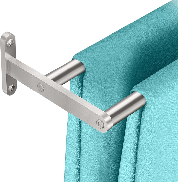 YUMORE Handtuchhalter Doppel 80CM Handtuchstange Wand Edelstahl Badetuchhalter 2 Stangen Badezimmer