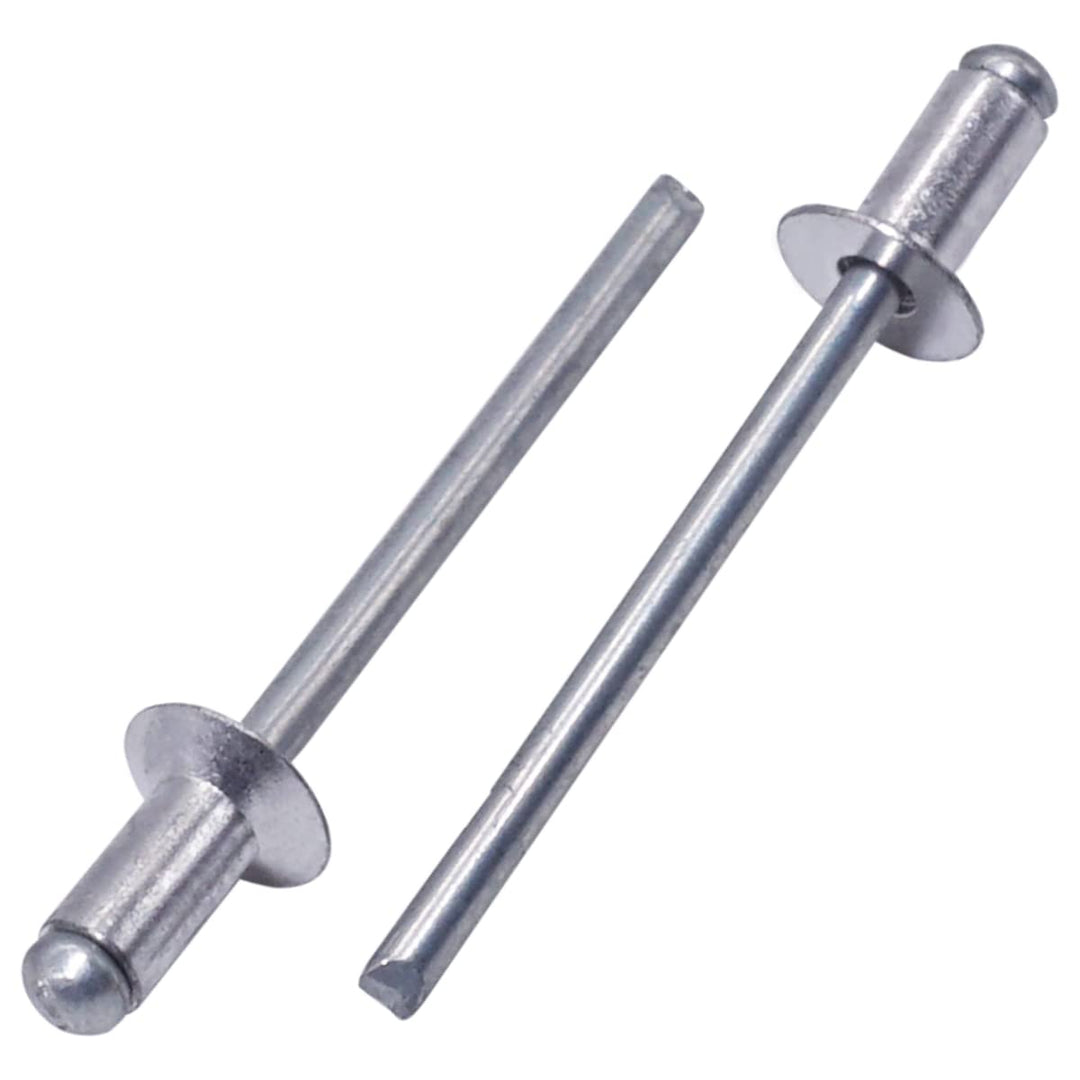 SKIR'CO (1200 Stück) Senkkopf Aluminium Blindnieten 4,0 x 8 mm, Stahldorn, Popnieten 1200 4.0 x 8 mm