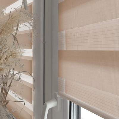 Home-Vision® DuoRollo Klemmfix, Doppelrollo ohne Bohren mit Klämmträgern, Rollos für Fenster und Tür