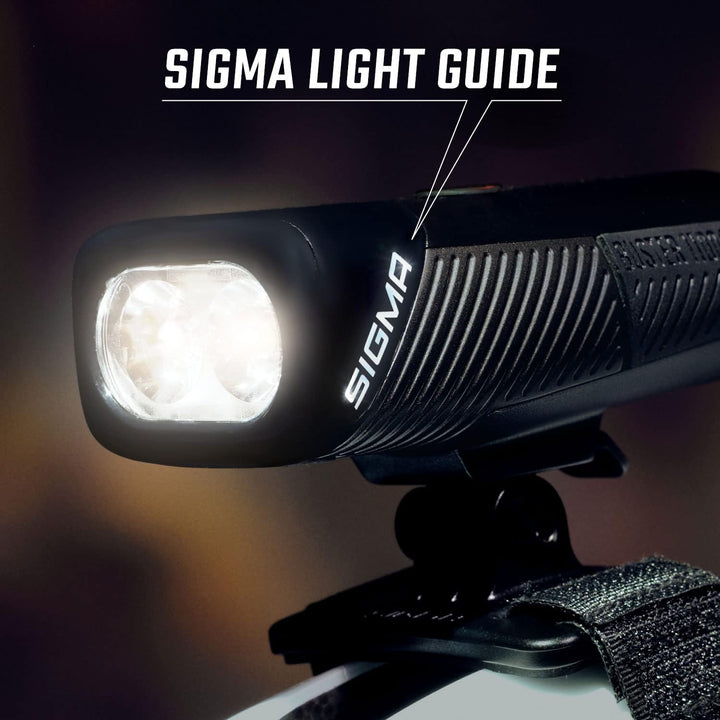 Sigma Sport – Buster 1100 | Fahrradbeleuchtung vorne mit 1100 Lumen | Wiederaufladbare Helmleuchte m