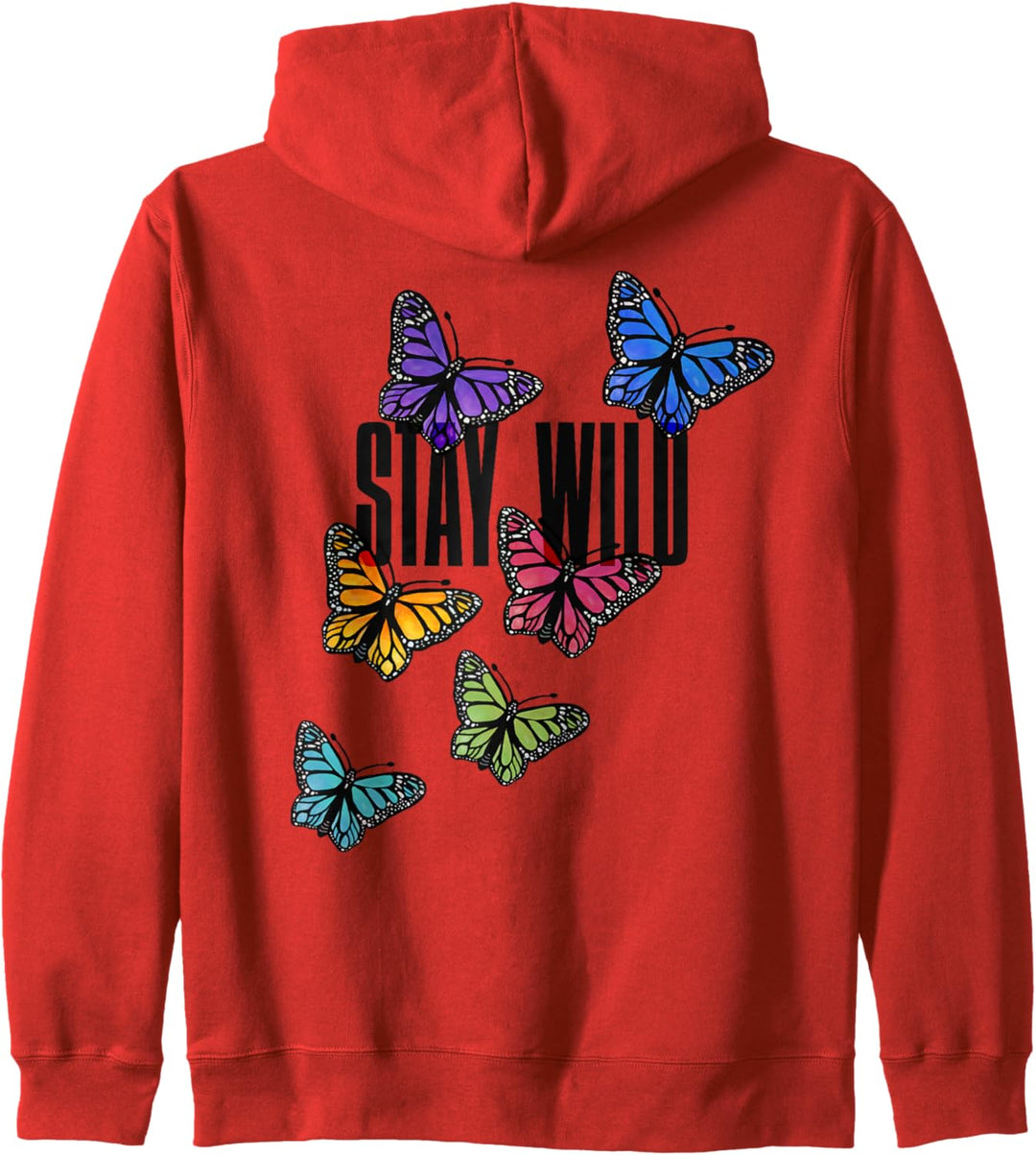 Stay Wild Butterfly Art Gärtner wilde Frauen Göttin Garten Kapuzenjacke