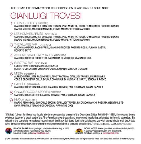 Gianluigi Trovesi, Audio-CD