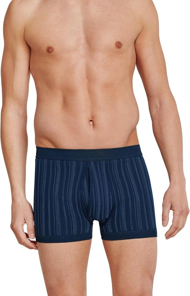 Schiesser Herren 2 PACK Unterhose mit Bein und Eingriff - Classic M Dunkelblau_172695, M Dunkelblau_