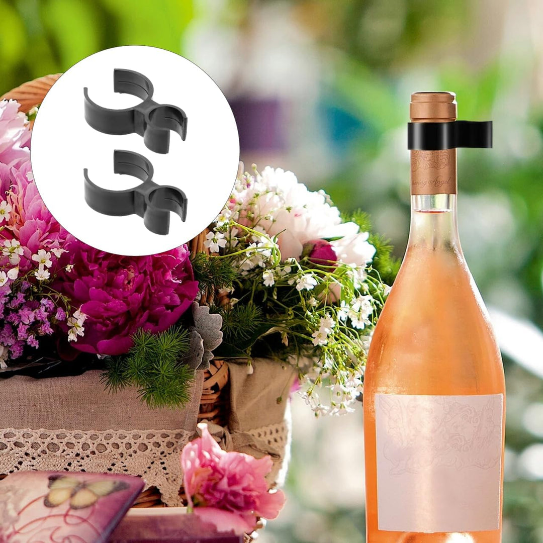 Cabilock 100 STK Champagnerhalter Flasche Einzel Für Kuchen Weinclip Kerzenhalter Sicherheitsclips F