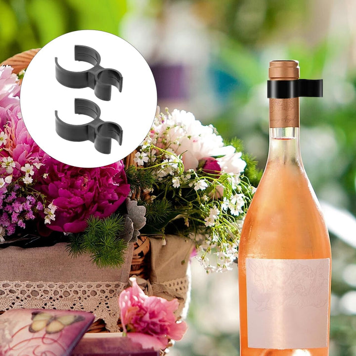 Cabilock 100 STK Champagnerhalter Flasche Einzel Für Kuchen Weinclip Kerzenhalter Sicherheitsclips F