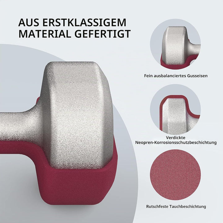 PROIRON Hanteln Neopren Kurzhanteln Frauen Hantelset Kleine Hantel Kurzhantelset (2er-Set) für Damen