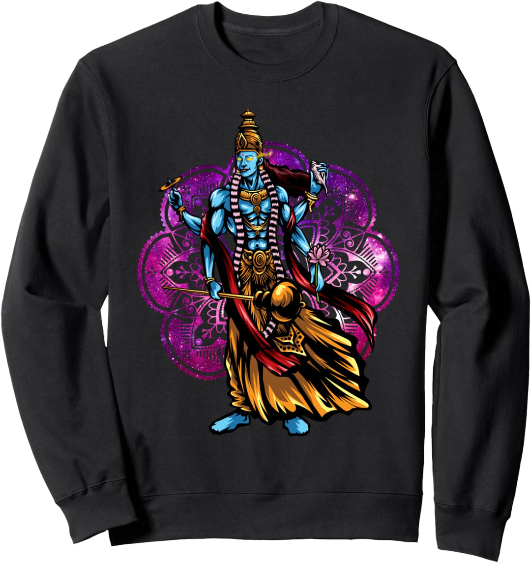 Vishnu Indien Antike Hindu-Mythologie Spiritueller Gott Sweatshirt