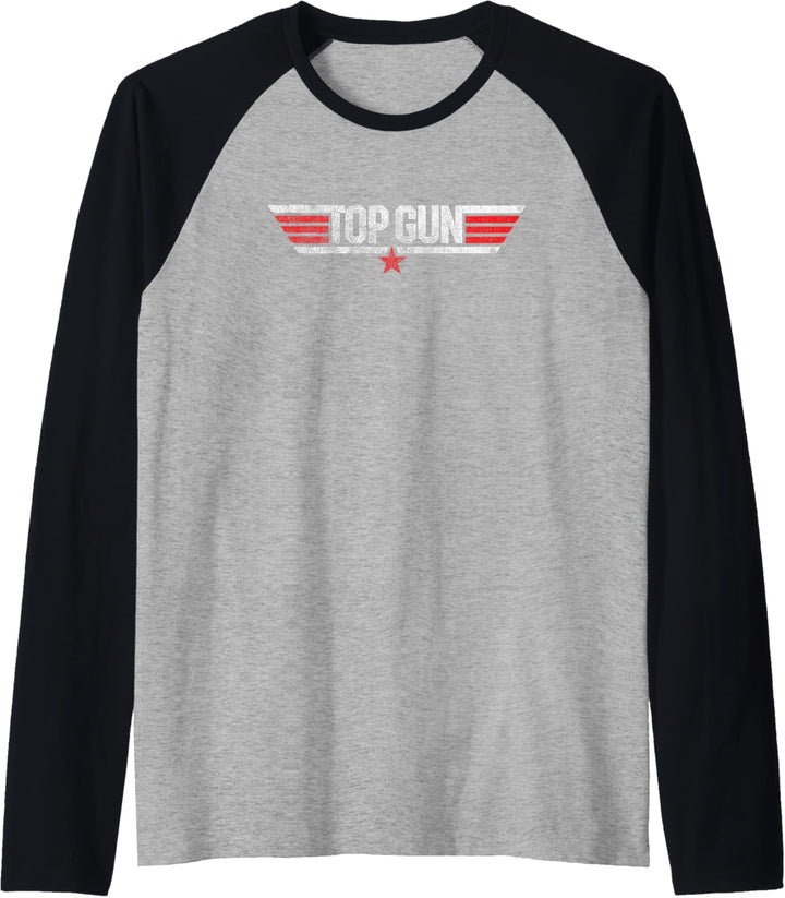 Top Gun Goose und Logo Raglan