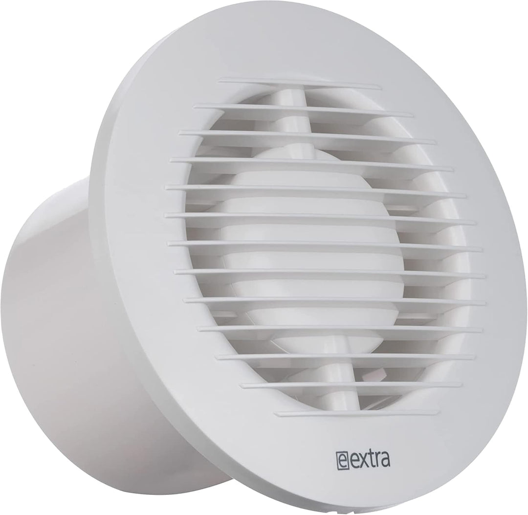 Ø 100mm Weiss Badlüfter - Ventilator mit Kugellager - Lüfter für Effiziente Belüftung im Bad Kuche W
